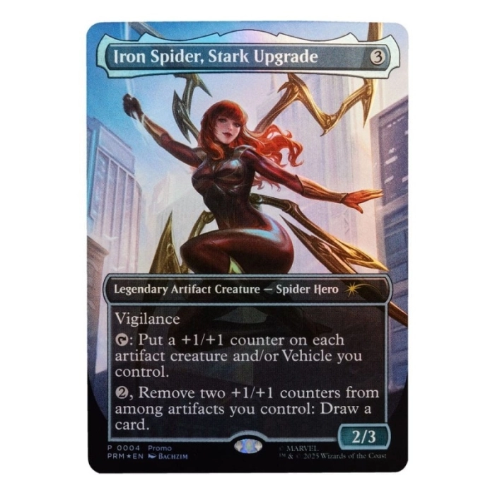 marvel legends series x magic: the gathering - mary jane, iron spider 15cm + 1 magic foil card: 3