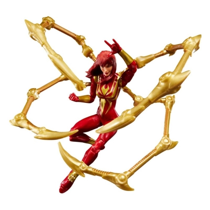 marvel legends series x magic: the gathering - mary jane, iron spider 15cm + 1 magic foil card: 6