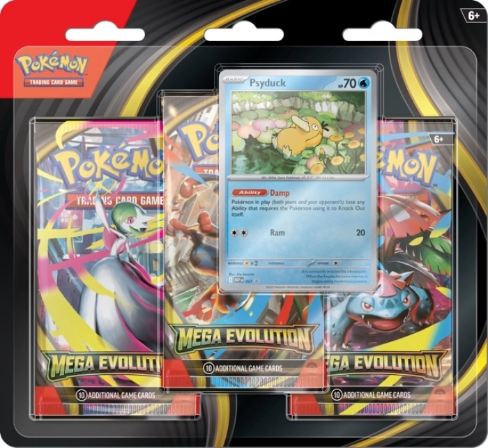 pokemon megaevoluzione - blister 3 bustine + 1 carta singola (ita)