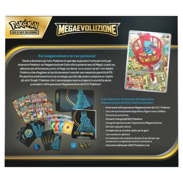 pokemon megaevoluzione - set allenatore fuoriclasse mega lucario (ita)