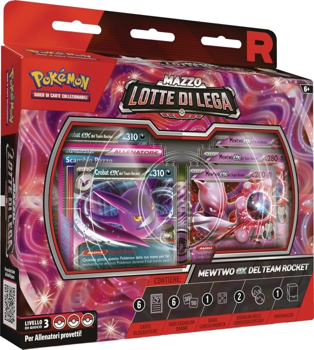 pokemon - mazzo lotte di lega mewtwo-ex del team rocket - (ita)
