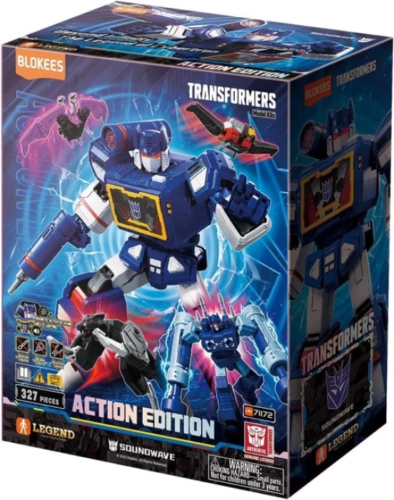 transformers - action edition 03 - sound wave - 327pz - light-up eyes