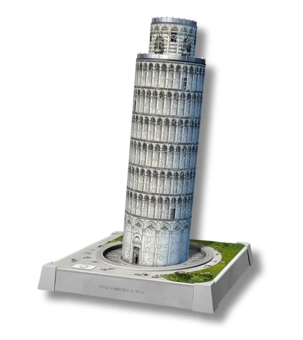 torre di pisa - puzzle 3d con led: 2