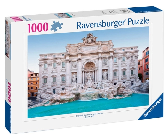 fontana di trevi roma - puzzle 1000 pezzi: 1