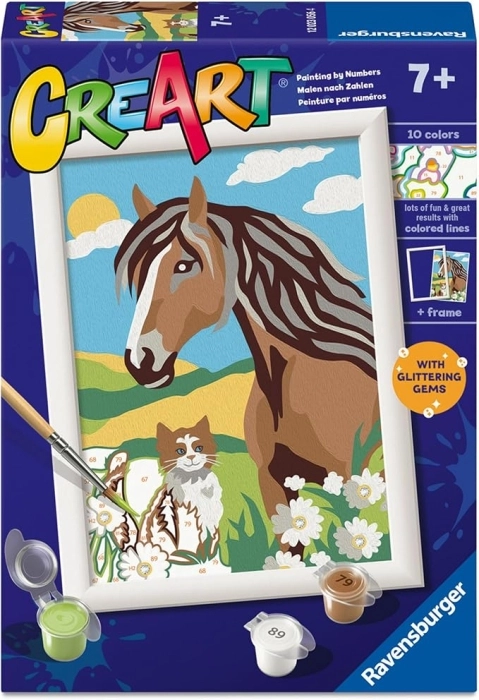 creart - serie e - cavallo e gattino