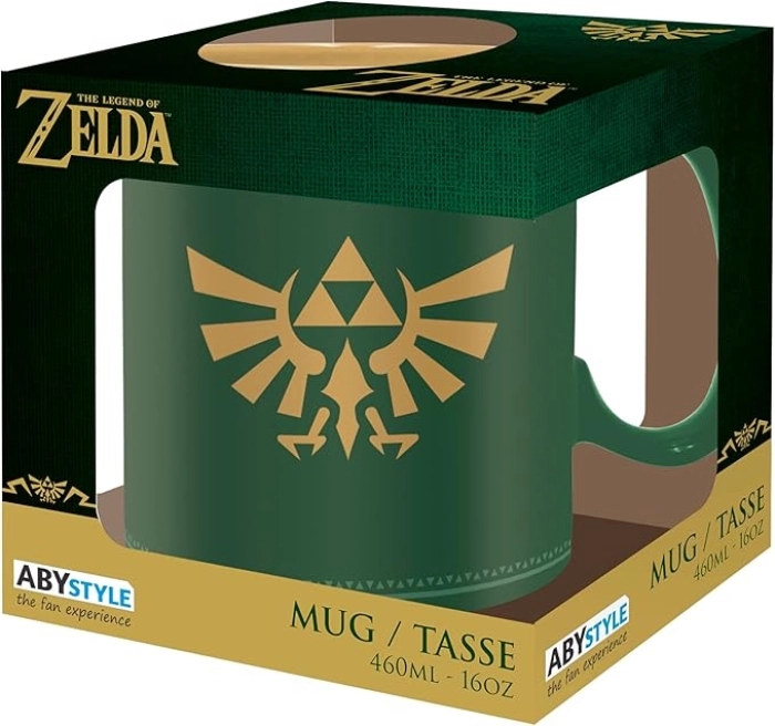 the legend of zelda - tazza 460ml - hyrule insignia