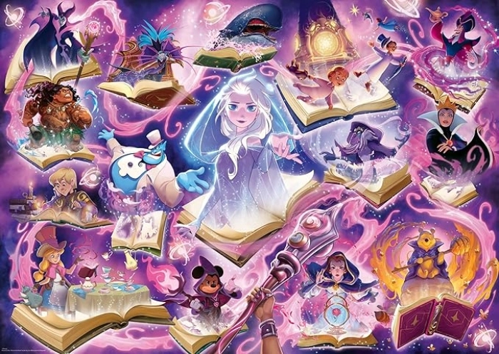 glimmers of the realm - lorcana ametista - puzzle 1000 pezzi con carta promo: 2