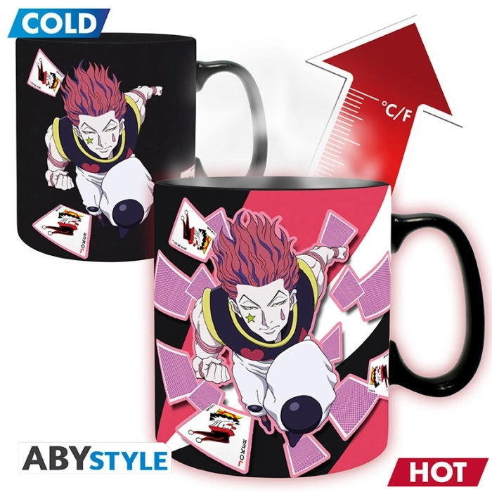 hunter x hunter - tazza termosensibile 460ml - gon & hisoka