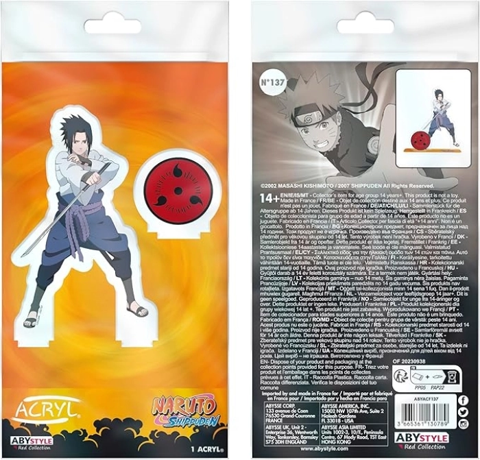 naruto shippuden - figure acryl - sasuke
