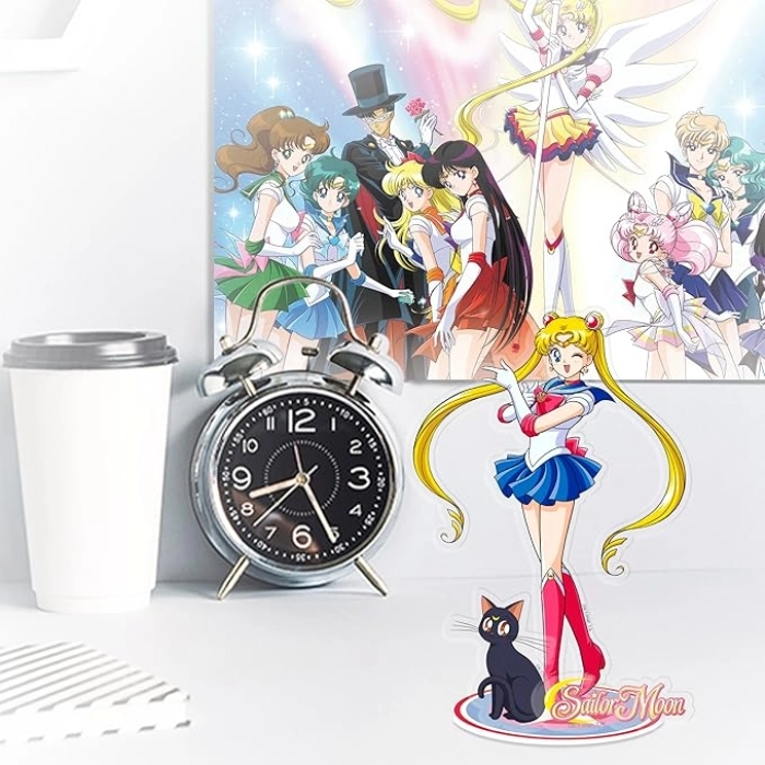 sailor moon - figure acryl - sailor moon & luna