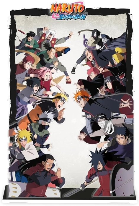 naruto shippuden - diorama acryl - combattimento di gruppo