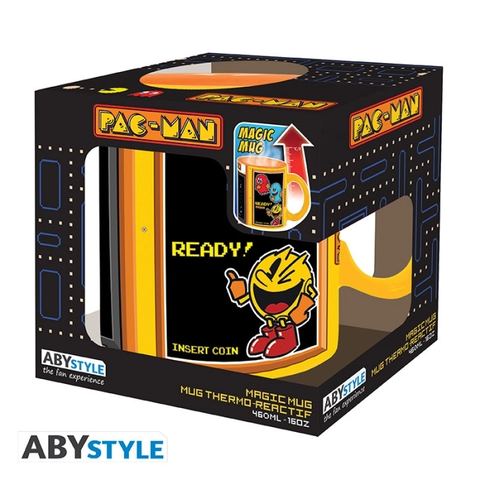 pac-man - tazza termosensibile 460ml - arcade