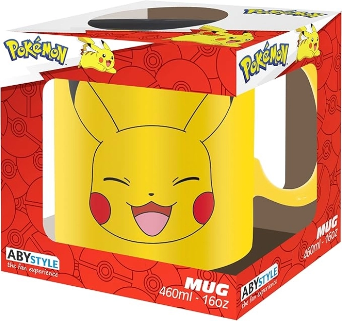 pokemon - tazza 460ml - pikachu face