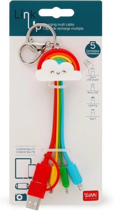 cavo di ricarica multiplo colorato - arcobaleno