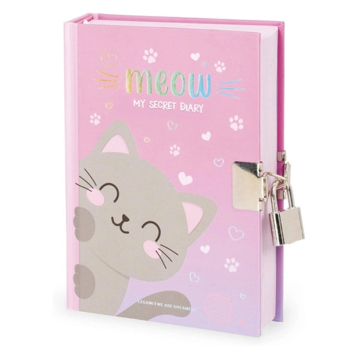 diario segreto con lucchetto - my secret diary - kitty