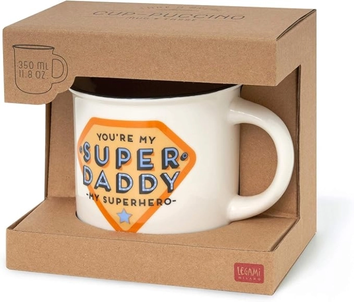 tazza in porcellana - cup-puccino - super daddy