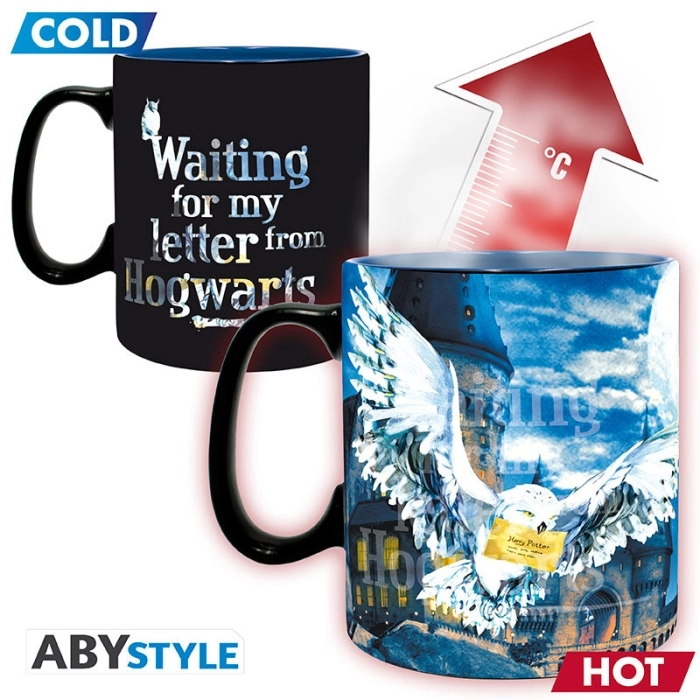 harry potter - tazza termosensibile 460ml - welcome to hogwarts