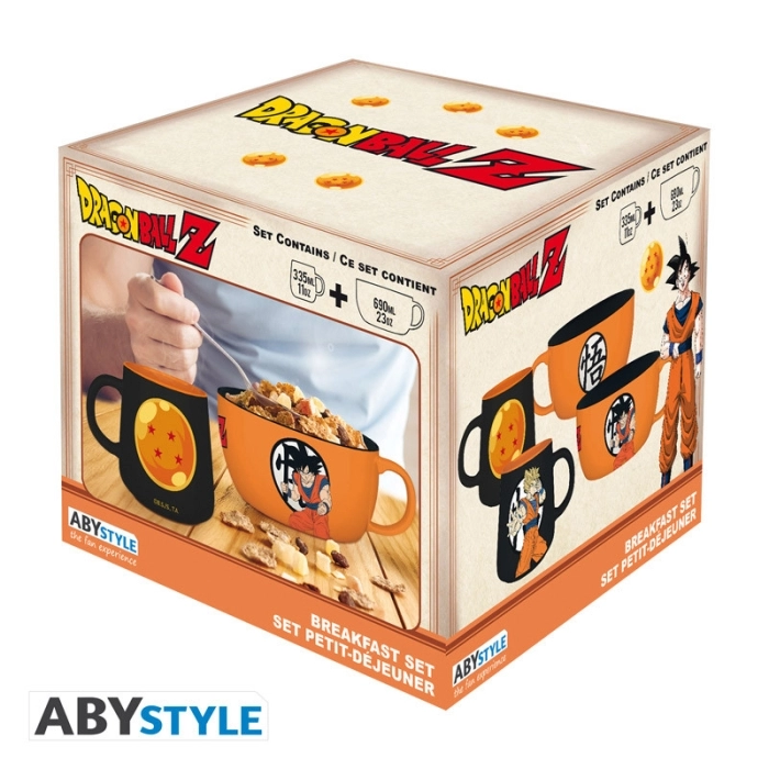 dragon ball z - set colazione - tazza 335ml + ciotola 690ml