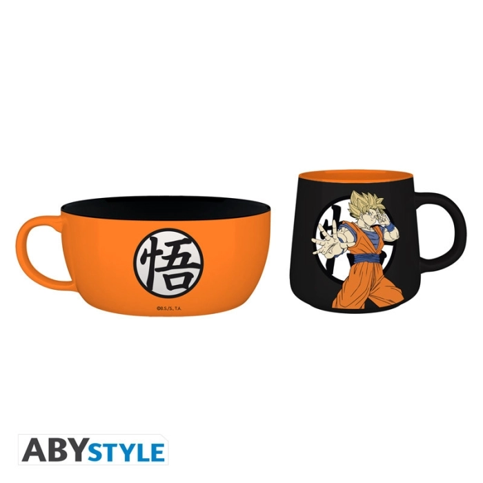 dragon ball z - set colazione - tazza 335ml + ciotola 690ml