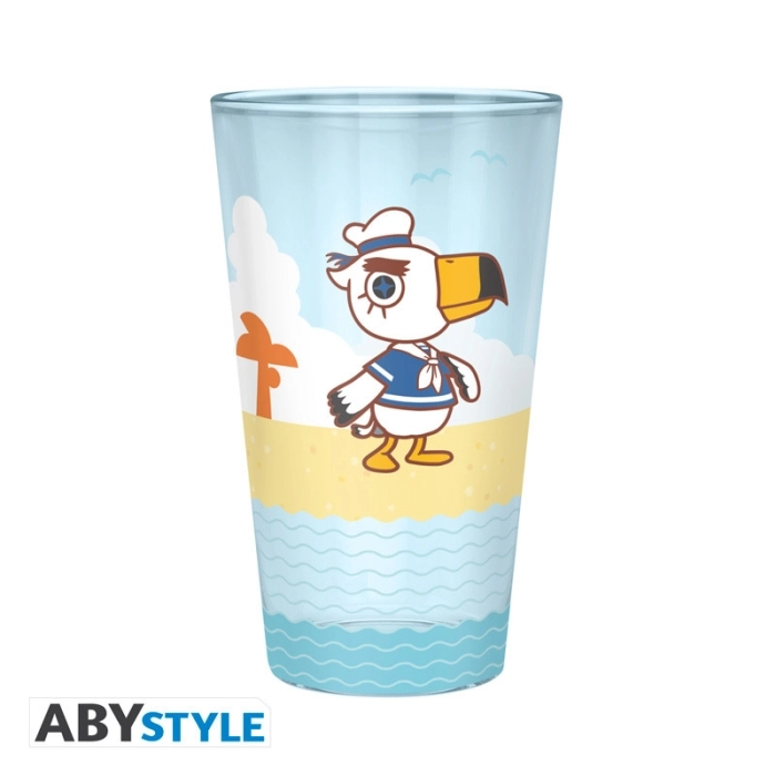 animal crossing - bicchiere 400ml - personaggi da spiaggia