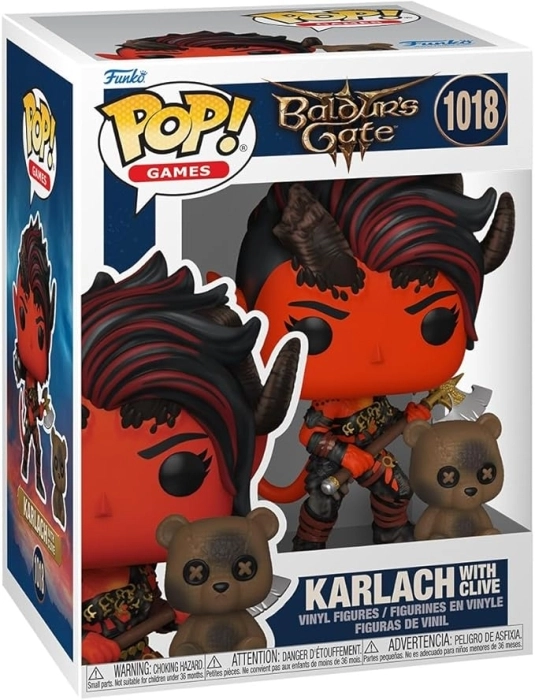 baldur's gate - karlach with clive - funko pop! 1018