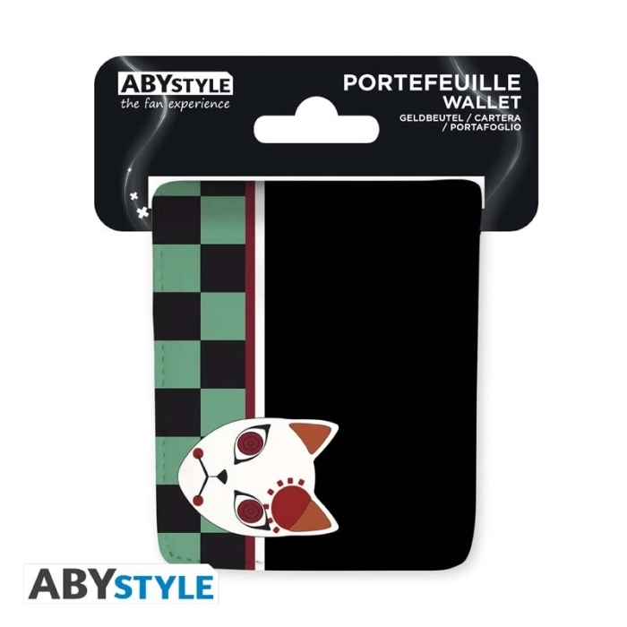 demon slayer - portafoglio pieghevole - maschera della volpe