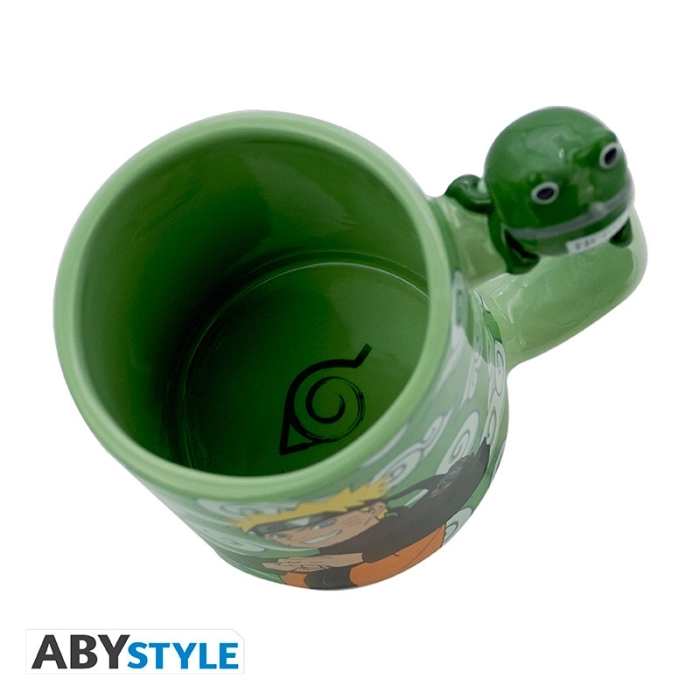 naruto shippuden - tazza con manico 3d 460ml - naruto e gama-chan