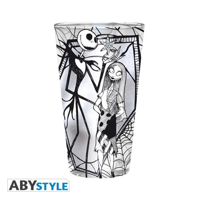 nightmare before xmas - bicchiere 400ml - jack & sally