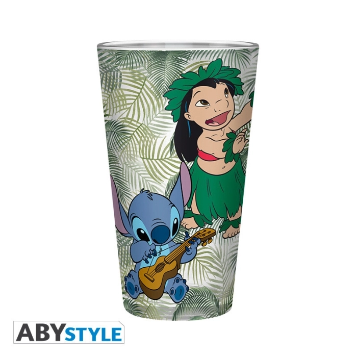 lilo & stitch - bicchiere 400ml - lilo & stitch ohana