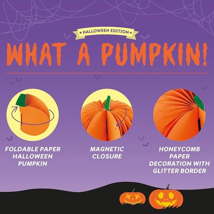 zucca di halloween pieghevole - what a pumpkin!