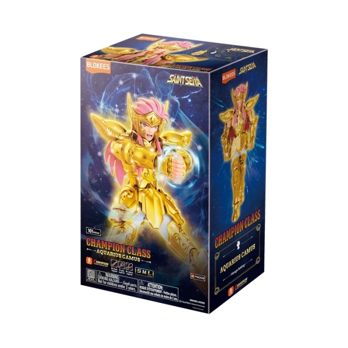 saint seiya - champion class - aquarius camus - 40pz