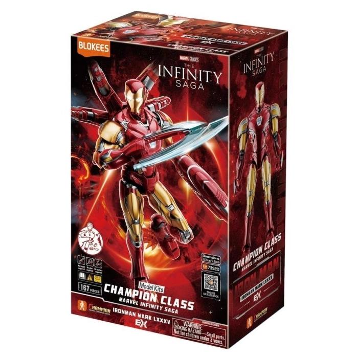 marvel - champion class 01 - iron man - 167pz