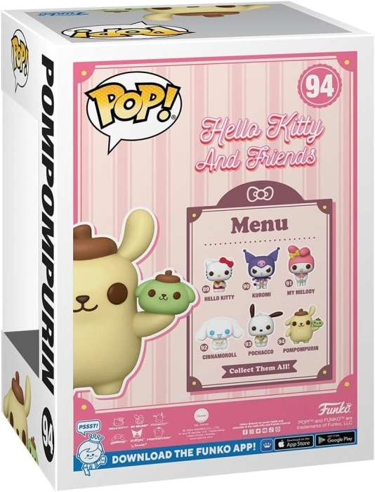 hello kitty and friends - pompompurin 9cm - funko pop! 94