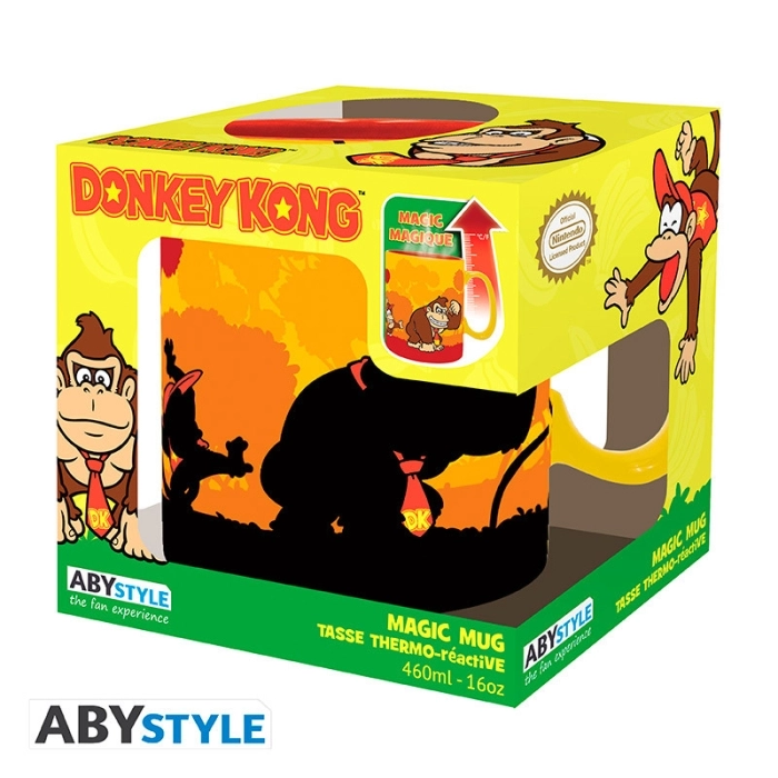 donkey kong - tazza termosensibile 460ml - donkey kong
