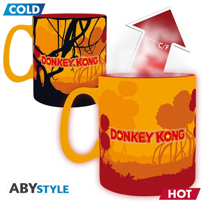 donkey kong - tazza termosensibile 460ml - donkey kong