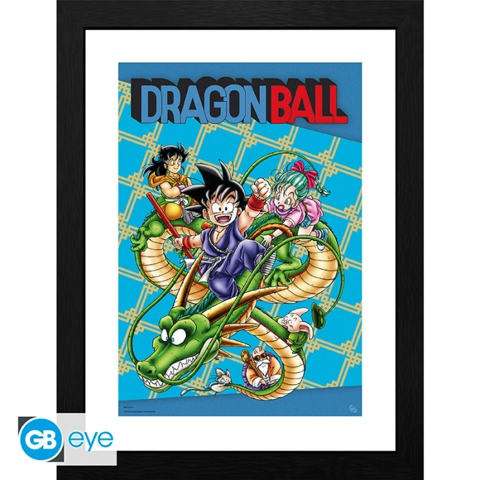 dragon ball - copertina stampata e incorniciata 30x40cm