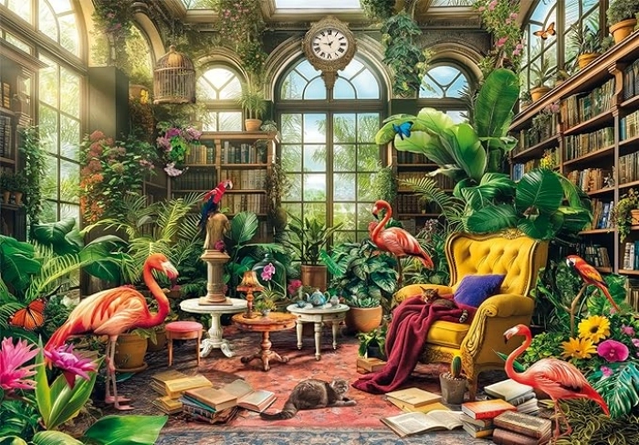 the greenhouse library - puzzle 1000 pezzi