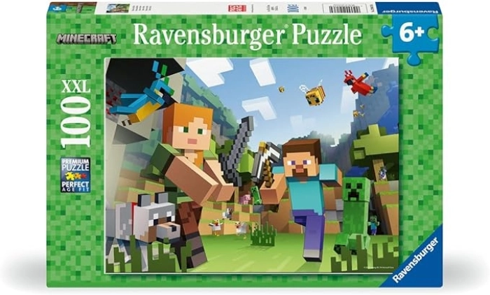 minecraft - puzzle 100 pezzi xxl