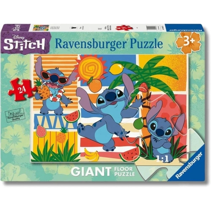 stitch - puzzle gigante 24 pezzi pavimento