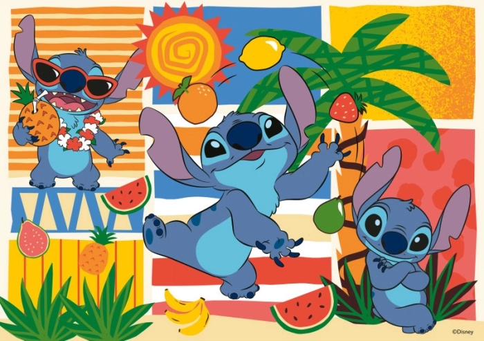stitch - puzzle gigante 24 pezzi pavimento