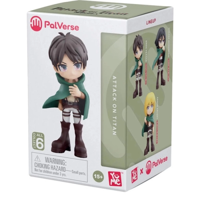 attack on titan - anime figures blind box - 1 personaggio assortito