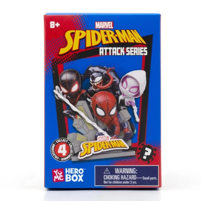 spider-man - hero blind box - attack series - 1 personaggio assortito