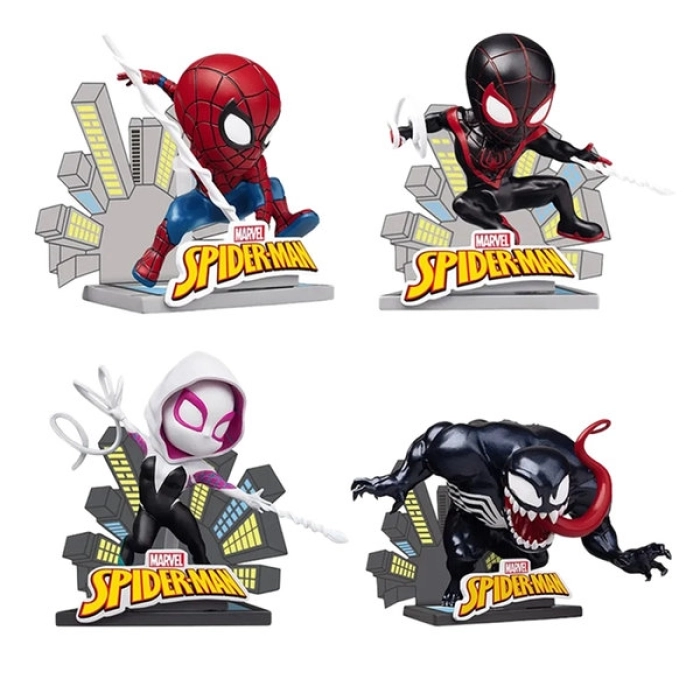 spider-man - hero blind box - attack series - 1 personaggio assortito
