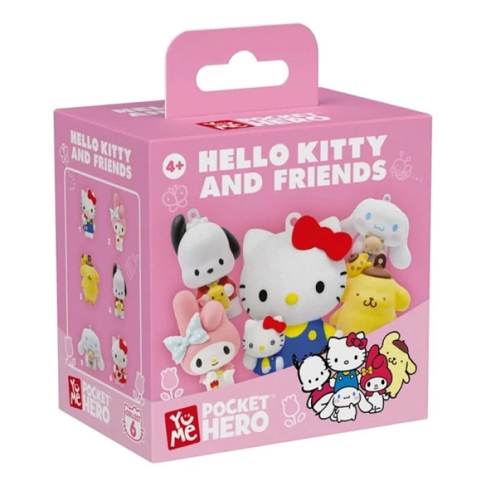 hello kitty and friends - pocket hero blind box - 1 personaggio assortito