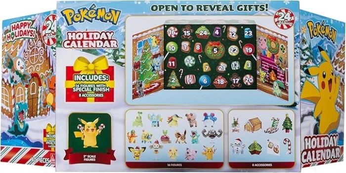 pokemon - calendario dell'avvento 40 pezzi