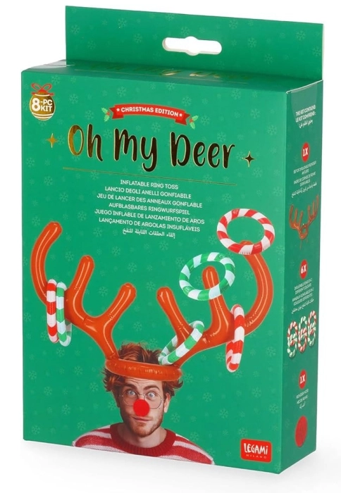lancio degli anelli gonfiabile - oh my deer