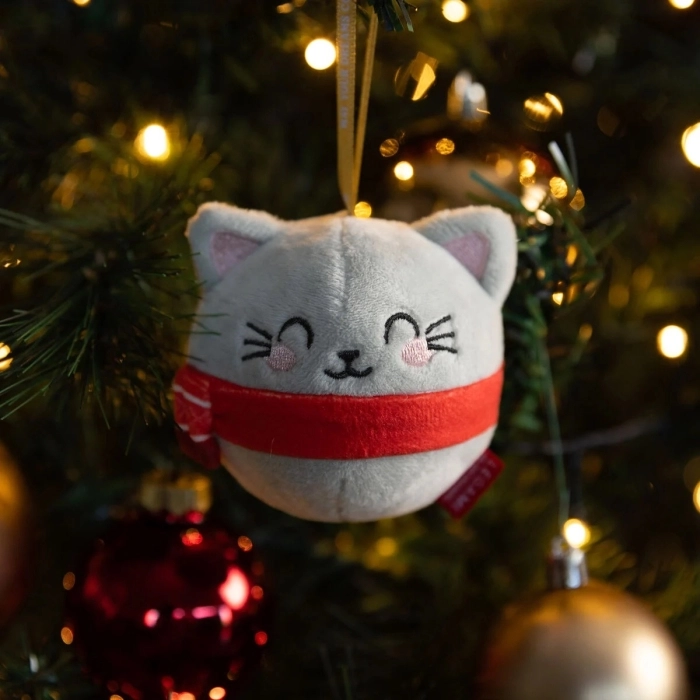 decorazione natalizia di peluche - kitty - oh-oh-ohrnaments