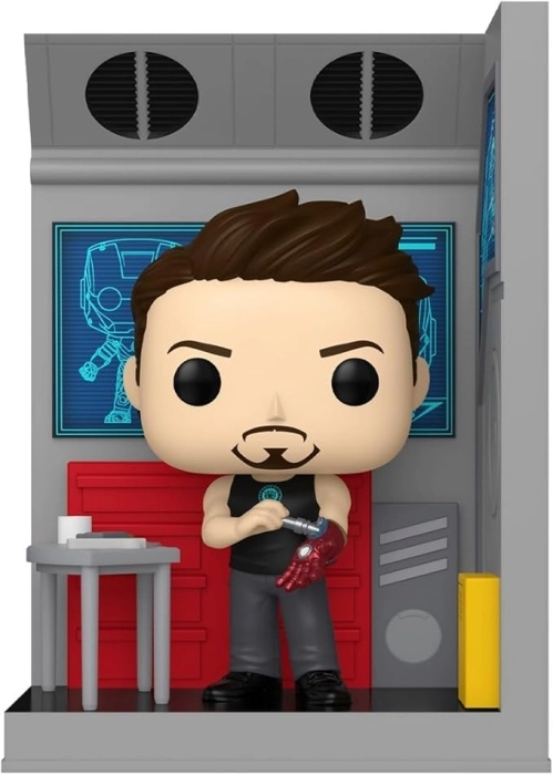 marvel - il garage di tony stark - funko pop! nooks