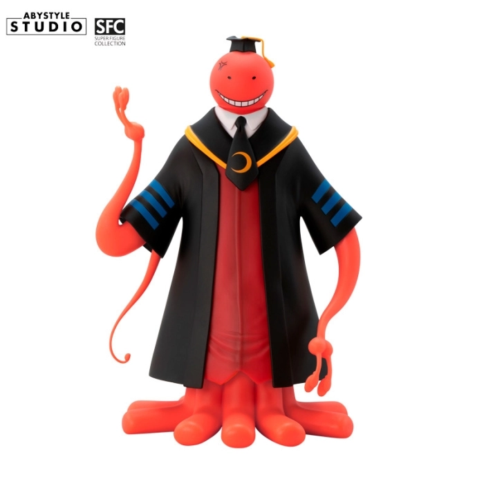 assassination classroom - koro sensei rosso - statuetta 20cm