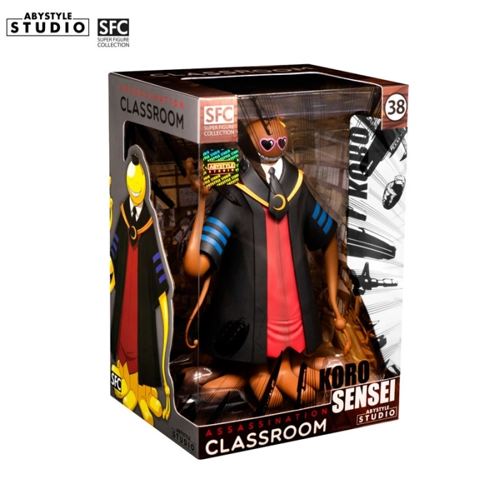 assassination classroom - koro sensei marrone - statuetta 20cm